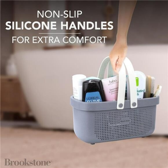 Large Plastic Shower Caddy Basket Bathroom Organizer Tote for Dorm College Trave - Picture 4 of 7